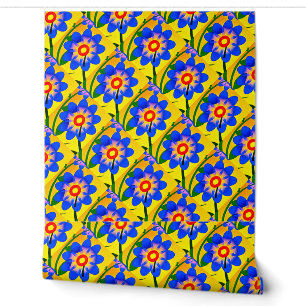 Papier Peint Joli Motif de fleurs Abstraites