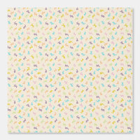 Joli Motif lapin Pastel Bunny coloré