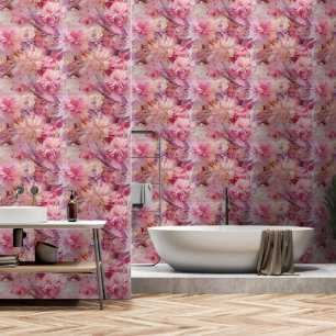 Papier Peint Jolies Fleurs Roses