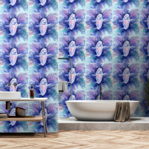 Papier Peint Joyeuse béluga baleine natation