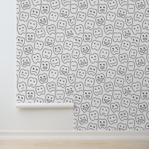 Papier Peint Joyeux Motif de dents