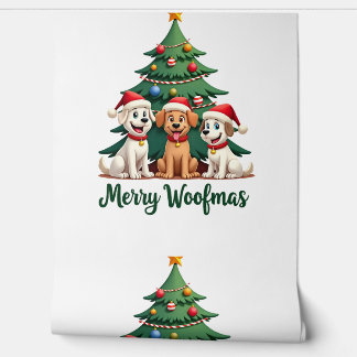 Papier Peint Joyeux Woofmas (2)