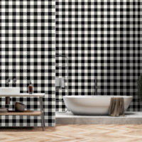 Jumbo Buffalo Check Plaid noir et blanc off