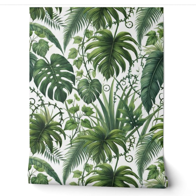 Papier Peint Jungle tropicale (Déroulement)