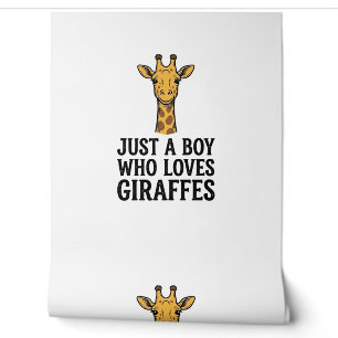 Papier Peint Juste un garçon qui aime les girafes T-shirt giraf