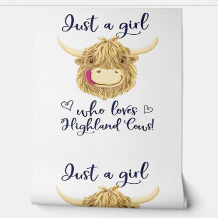 Papier Peint Juste Une Fille Qui Aime La Classe Des Vaches Écos