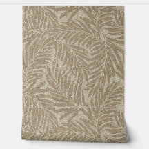 Kahanu Palms Hawaiian Faux Linen Texture - Taupe
