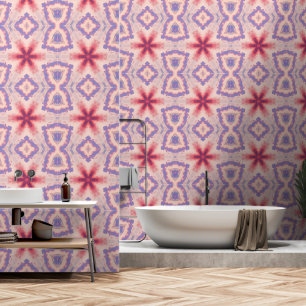 Papier Peint Kaleidoscope de ciel rose et violet
