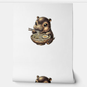 Papier Peint Kawaii Ramen Anime Vintage Kawaii Moo Deng Japonai