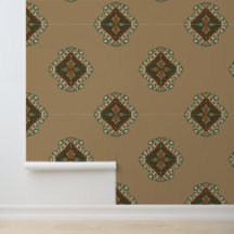 Khaki And Seal Brown Boho Earthy Vibes - Diamonds