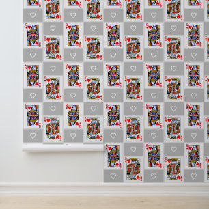 Papier peint King and Queen of Hearts