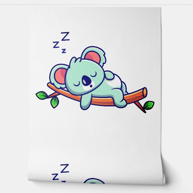 Papier Peint Koala couché (Déroulement)
