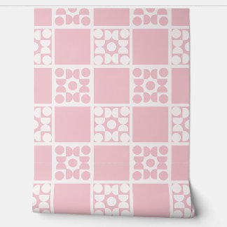 Papier Peint (L) 2502223A Retro Geometric Tiles Pink