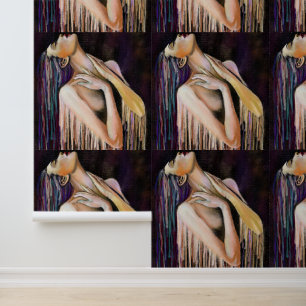 Papier Peint La fonte de la peinture de la femme
