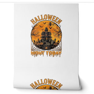 Papier Peint La nuit d'Halloween aujourd'hui Manoir hanté Citro