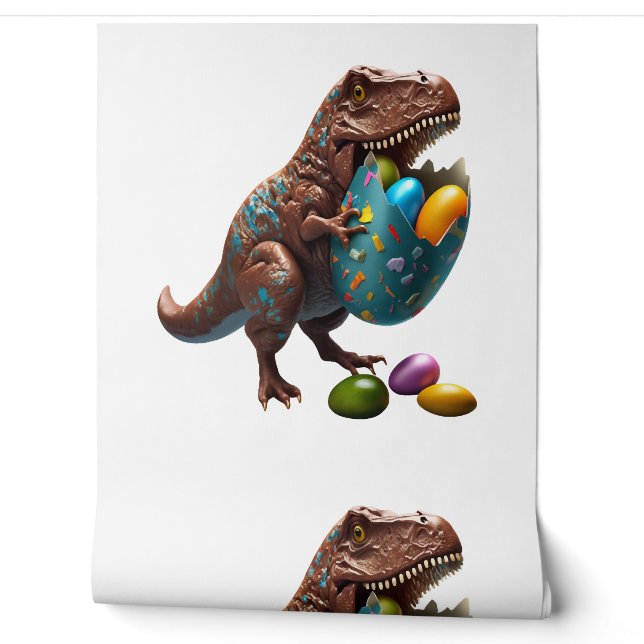 Papier Peint Lapin de Pâques Dinosaure de Pâques Oeuf de Pâques (Déroulement)