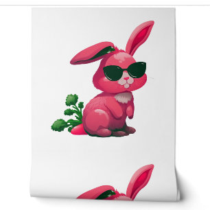 Papier Peint Lapin de Pâques face cool Rabin de Pâques