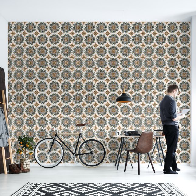 Papier Peint Le peintre Boho Mandala (Salon)