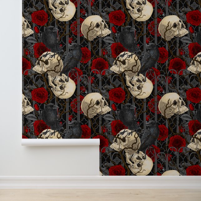 Papier Peint Le secret de Raven. Illustration gothique sombre e (Application)