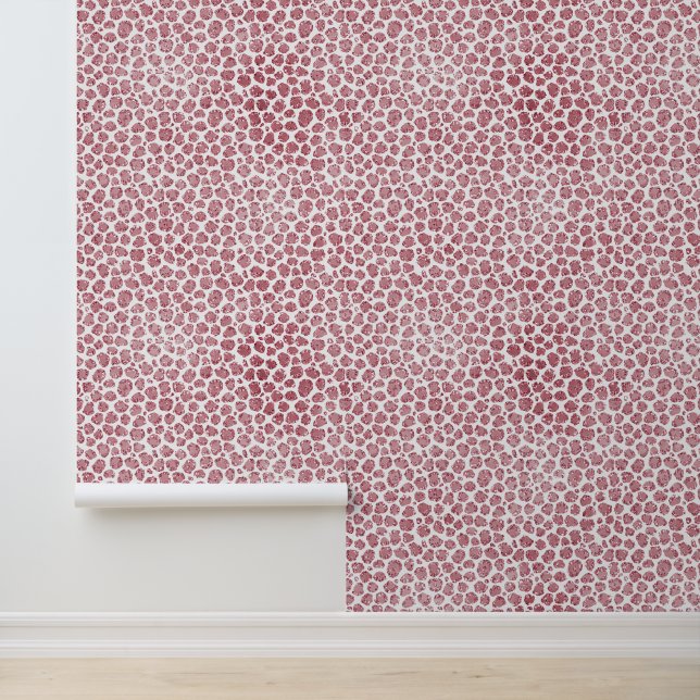 Papier Peint Léopard rose-blanc (Application)