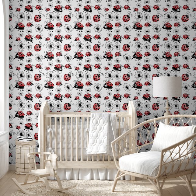 Papier Peint Léopards Et Fleurs Whimsical Grandes (Enfants)
