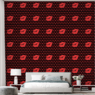 Papier Peint Lèvres rouges