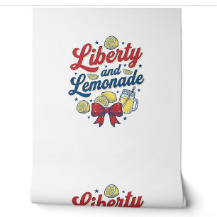 Papier Peint Liberté et limonade patriotique Lemon Vector T-shi