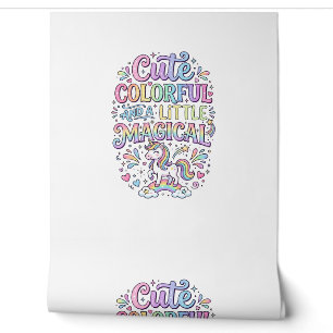 Papier Peint Licorne Mignonne Colorée et un Peu Magique Origina
