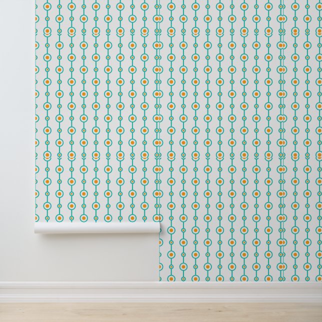 Papier Peint Lignes Dotées Gaies : Un Motif Jouant (Application)