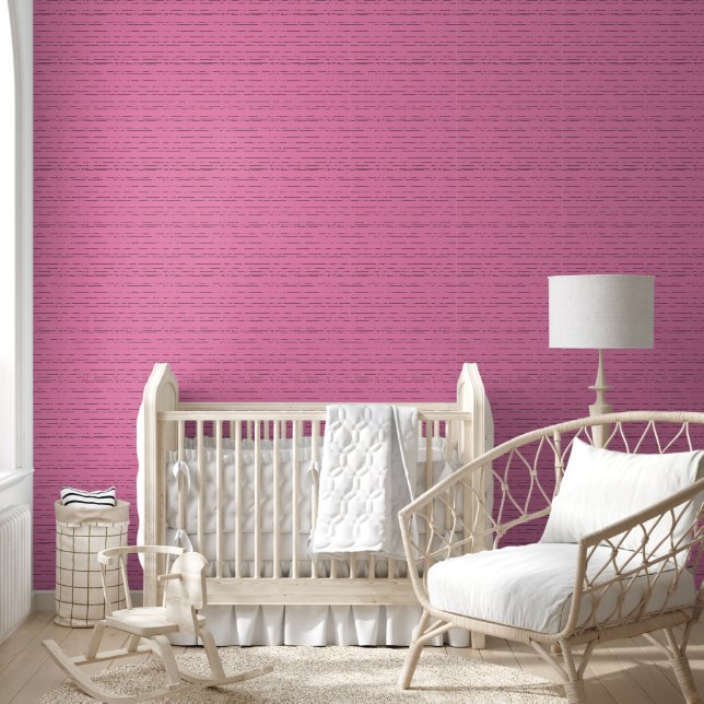 Papier Peint Lignes roses et noires chaudes - Arrière - plan mo (Enfants)