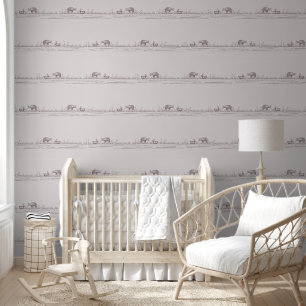 Papier Peint Livre d'histoire Whimsical Nursery Pink