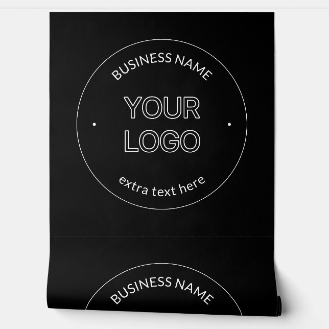 Papier Peint Logo modifiable Remplacement et nom de l'entrepris (Déroulement)