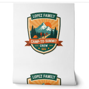 Papier Peint Lopez Family Camp-To-Summit Crew Vintage Randonnée