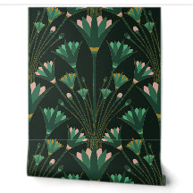 Lotus Art Déco - Lotus à coquilles - Vert émeraude