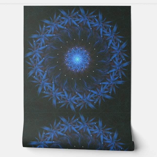 Papier Peint Luminous Nexus – A Radiant Abstract Energy (Déroulement)