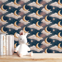Lune de rêve et nuit étoilée