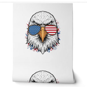 Papier Peint Lunettes de soleil aigle patriotique Vintage Vecto