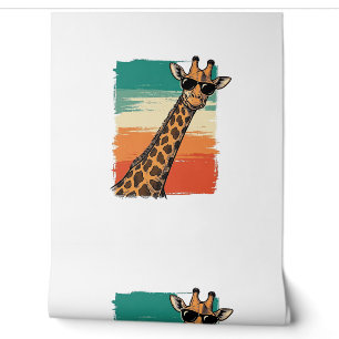 Papier Peint Lunettes de soleil de girafe cool T-shirt vintage