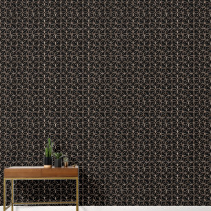 Papier Peint Luxueux Gold Black Geometrical