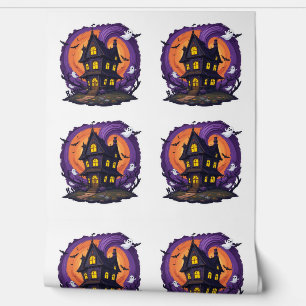 Papier Peint Maison hantée Halloween mansion gothique Éffrayant