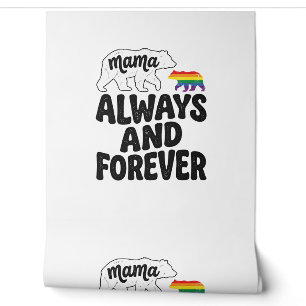 Papier Peint Mama Bear toujours et pour toujours Vintage Chemis