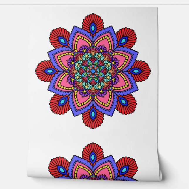 Papier peint mandala (Déroulement)