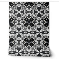 Mandala en marbre de minuit : Luxe géométrique