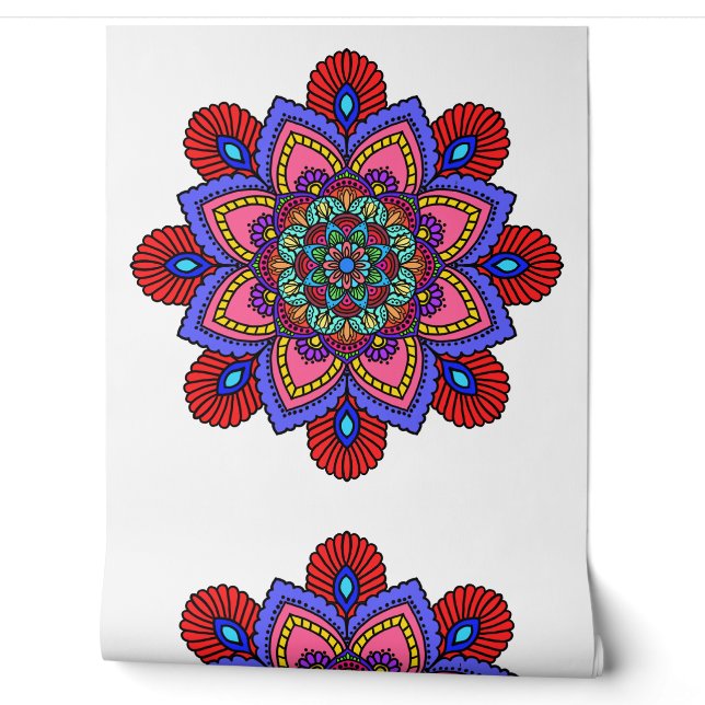 Papier Peint Mandala wallpaper (Déroulement)