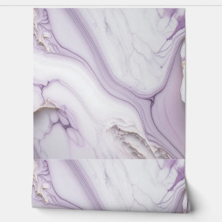 Papier Peint Marbre blanc et violet de luxe