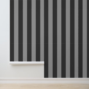 Papier Peint Masculine Élégante Gris foncé et clair rayures