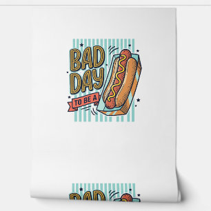 Papier Peint Mauvaise Journée Hot Dog Retro Vector Conception d