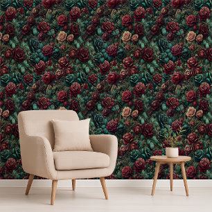 Papier Peint Maximaliste Or Sarcelle Rose Art Nouv