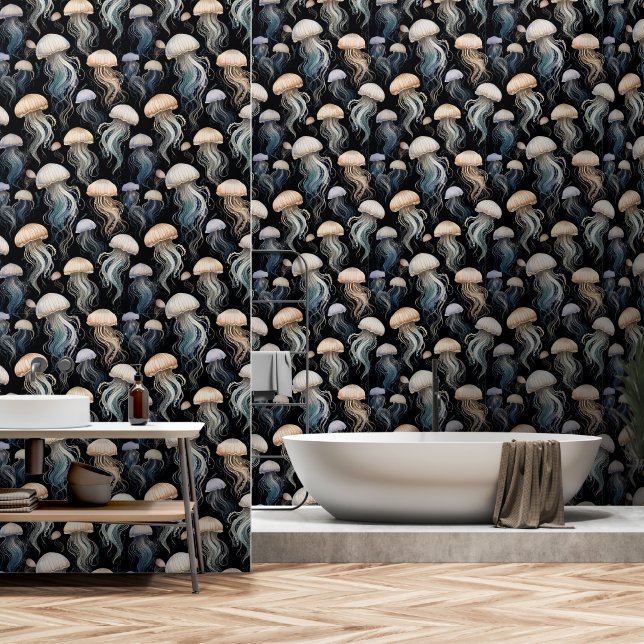 Papier Peint Méduse de la Bohême (Salle de bain)