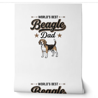 Papier Peint Meilleur Papa Beagle du Monde Chien Vintage